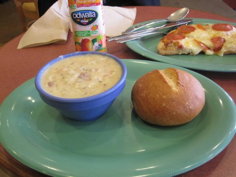 Le Boulanger - Half Pizza and Clam Chowder